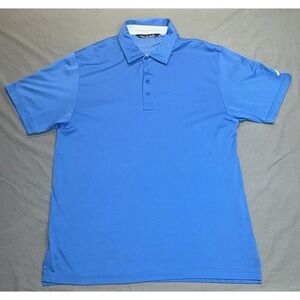 Travis Mathew Men's Blue Performance Breathable Polo Shirt Size XL